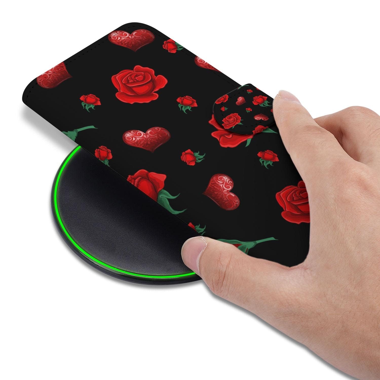 Samsung Galaxy S26 FE hoesje met pasjeshouder en Valentine print