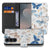 Samsung Galaxy S26 FE bookcase hoesje met Vlinder design in blauw, wit en bruin