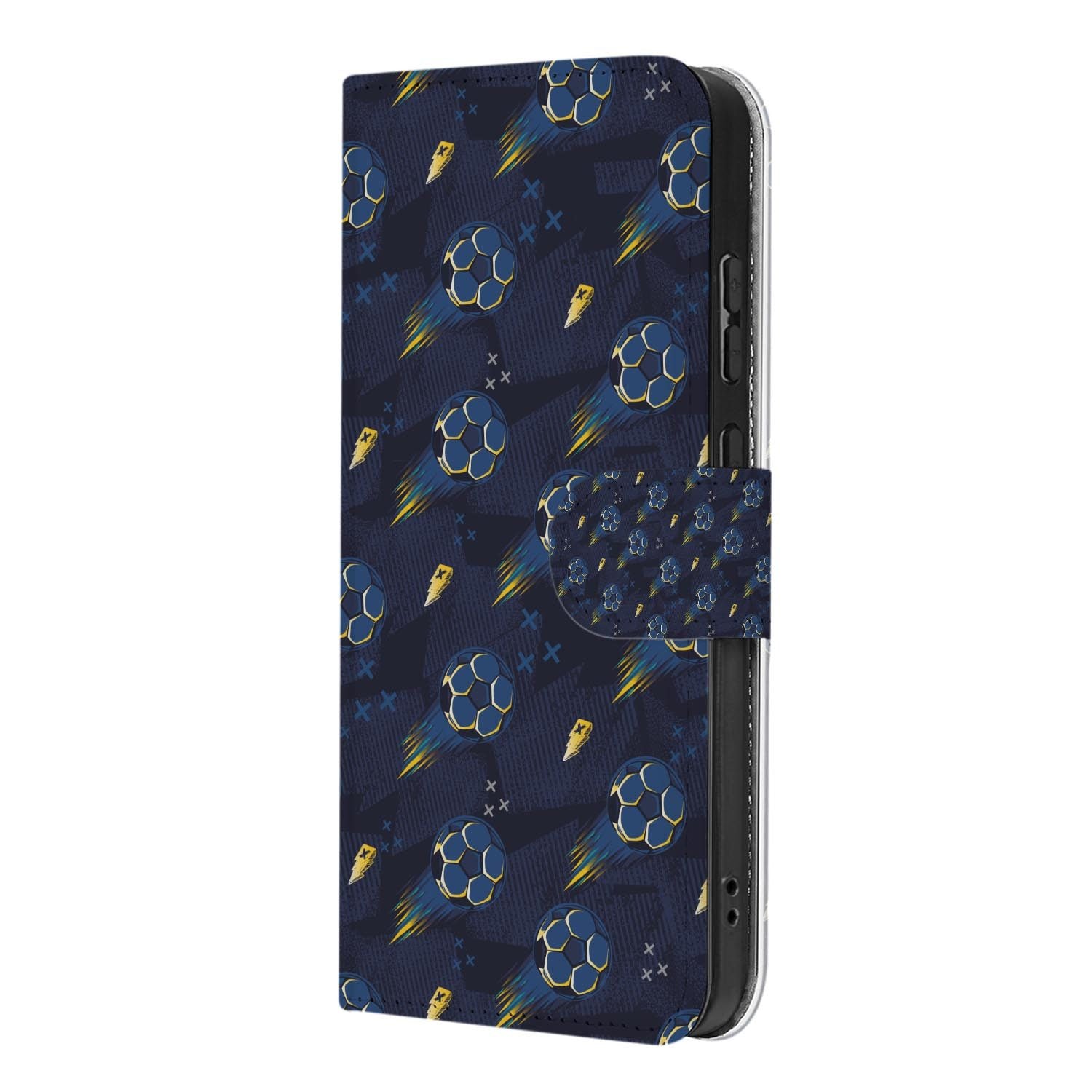 Kunstleren klaphoesje met Voetbal design voor de Samsung Galaxy S26 FE