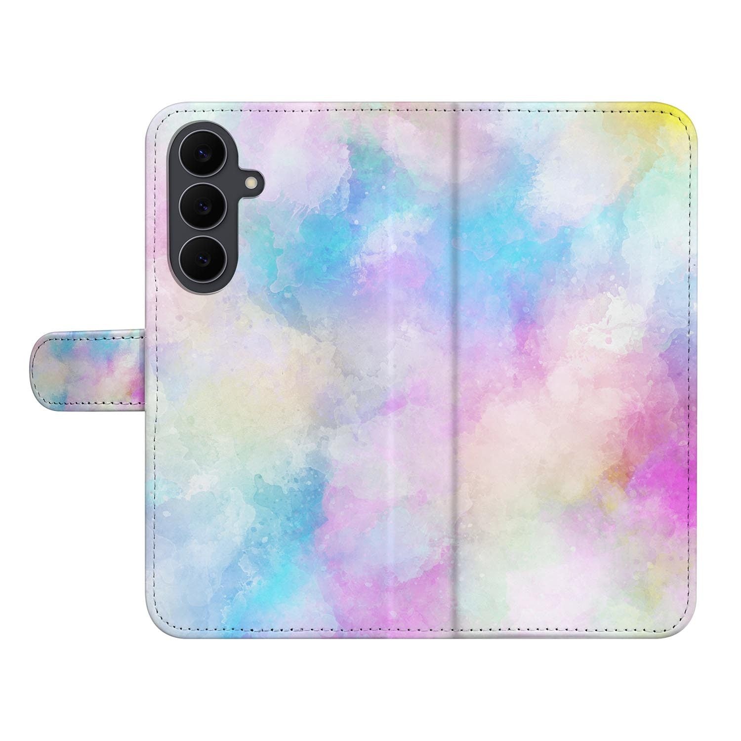 Watercolor Light book case voor de Samsung Galaxy S26 FE met zachte waterverfprint