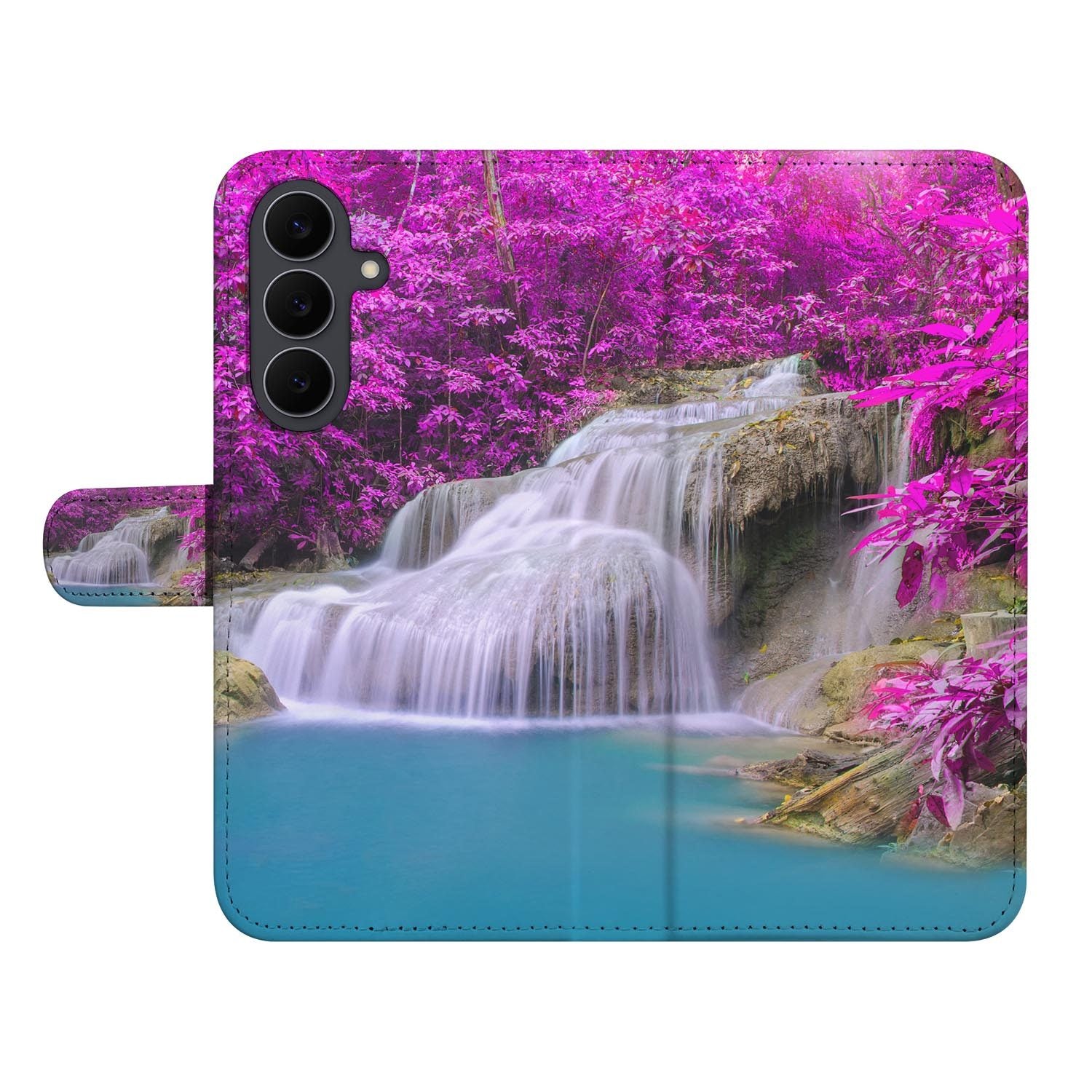 Waterval book case voor de Samsung Galaxy S26 FE met magneetsluiting en pasjesvakken