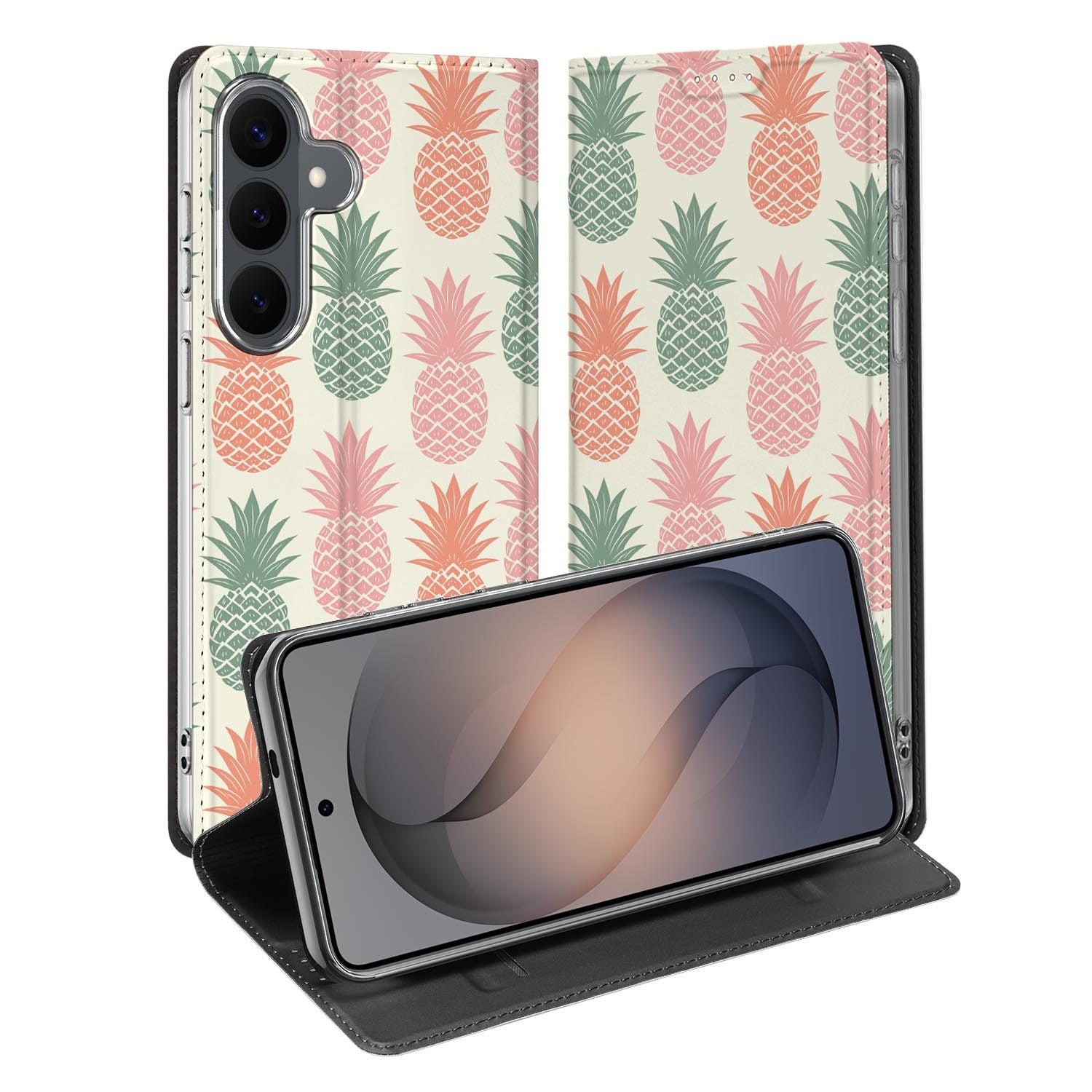 Samsung Galaxy S26 FE standcase met Ananas-print