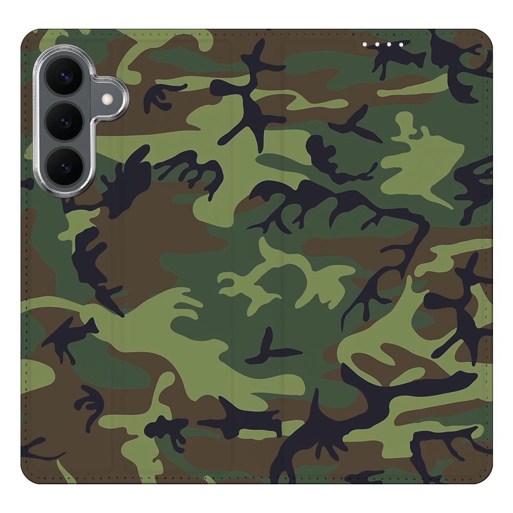 Samsung Galaxy S26 FE boekhoesje Army Dark met pasjesvak