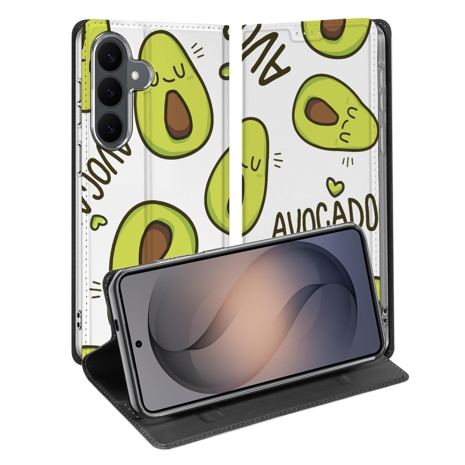 Samsung Galaxy S26 FE standcase met Avocado Singing-print