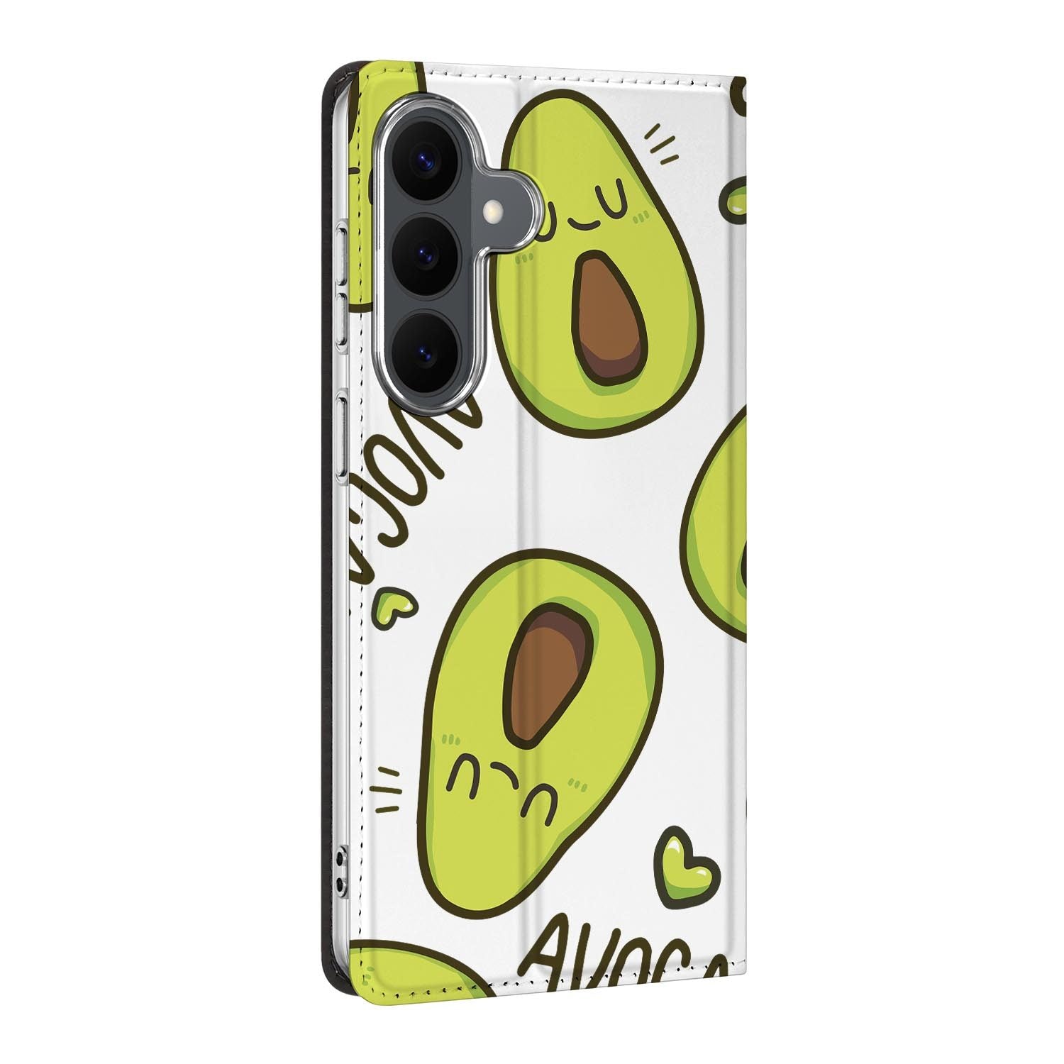 Samsung Galaxy S26 FE standcase Avocado Singing, bescherming voor- en achterkant