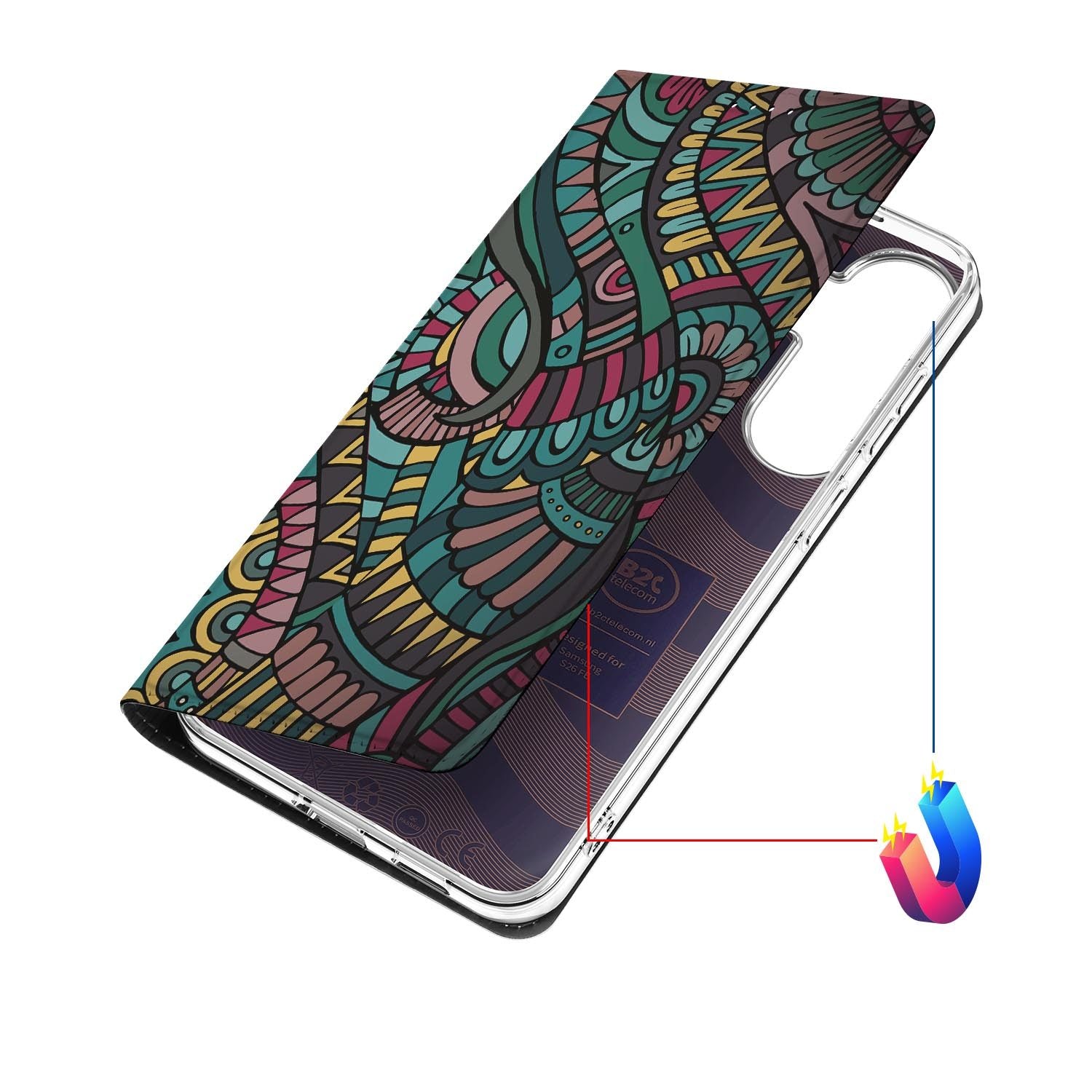Samsung Galaxy S26 FE hoesje Aztec met magneetsluiting