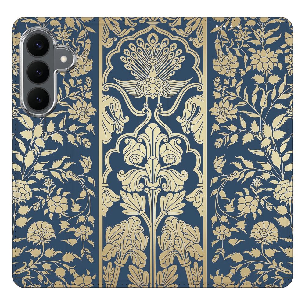 Samsung Galaxy S26 FE boekhoesje Beige Flowers met pasjesvak