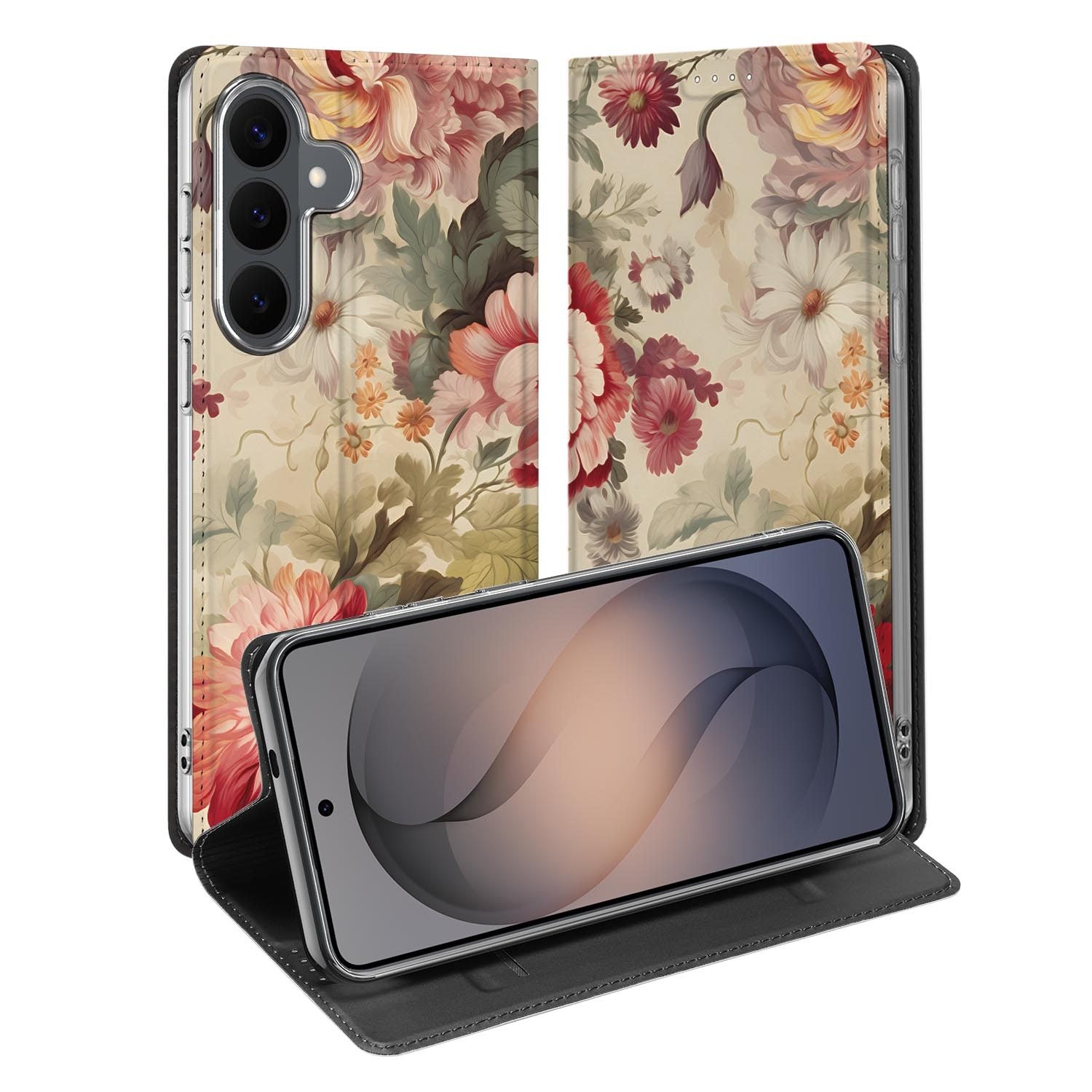 Samsung Galaxy S26 FE standcase met Bloemen-print