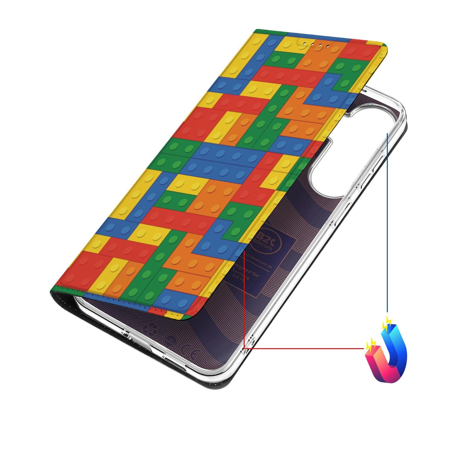 Samsung Galaxy S26 FE hoesje Blokken met magneetsluiting