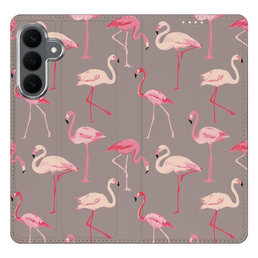Samsung Galaxy S26 FE boekhoesje Flamingo met pasjesvak