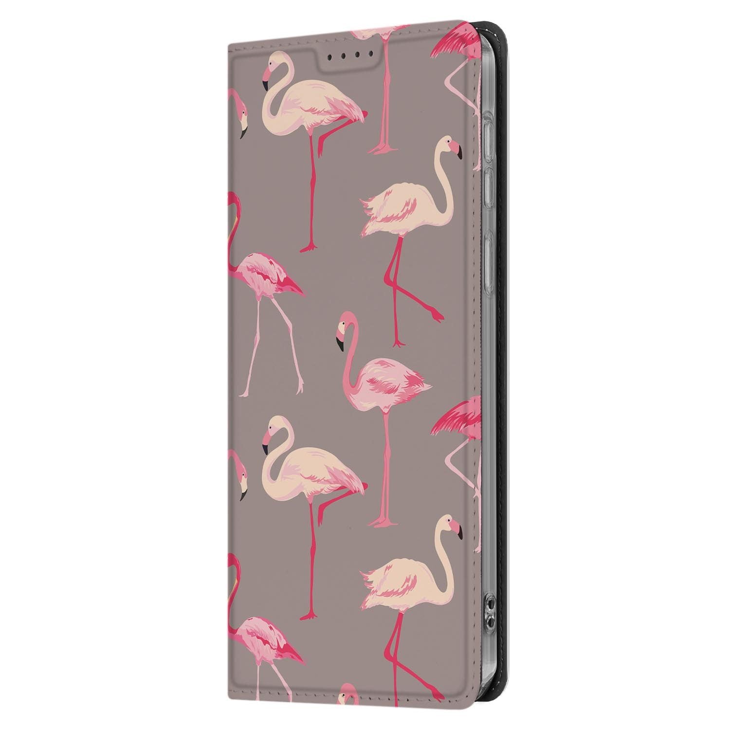 Samsung Galaxy S26 FE standcase Flamingo, geschikt voor draadloos laden