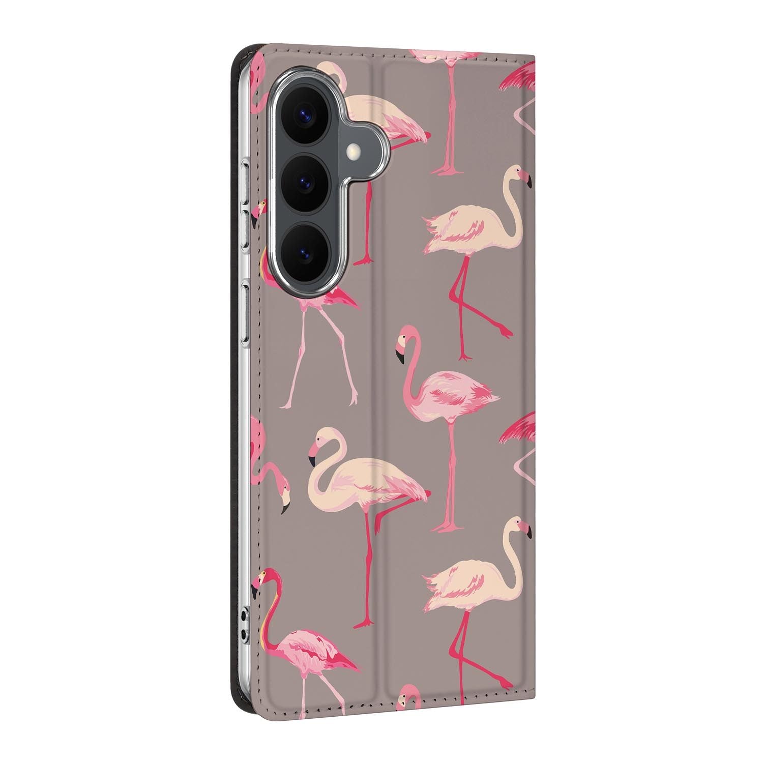 Samsung Galaxy S26 FE standcase Flamingo, bescherming voor- en achterkant