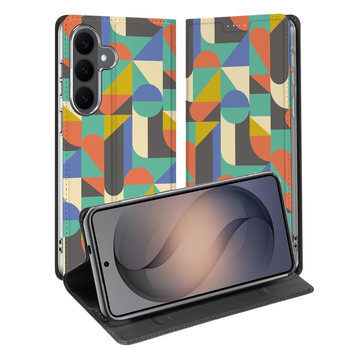 Samsung Galaxy S26 FE standcase met Funky Retro-print