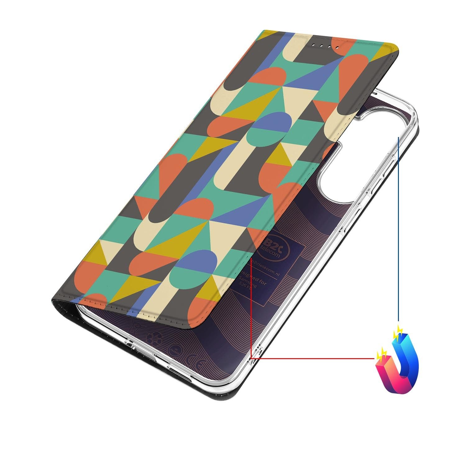 Samsung Galaxy S26 FE hoesje Funky Retro met magneetsluiting