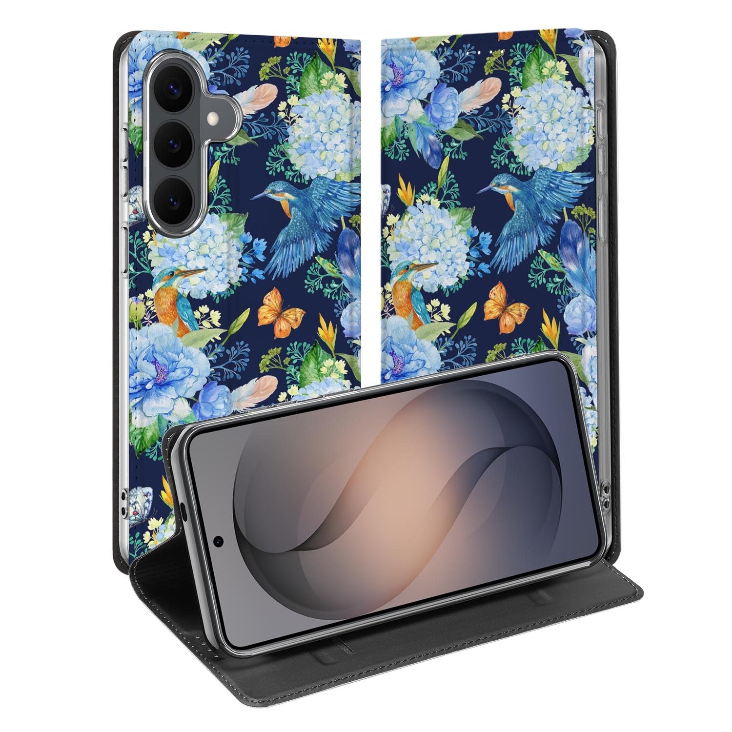 Samsung Galaxy S26 FE standcase met IJsvogel-print
