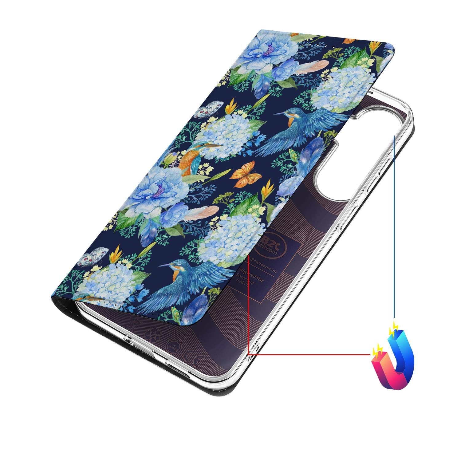 Samsung Galaxy S26 FE hoesje IJsvogel met magneetsluiting