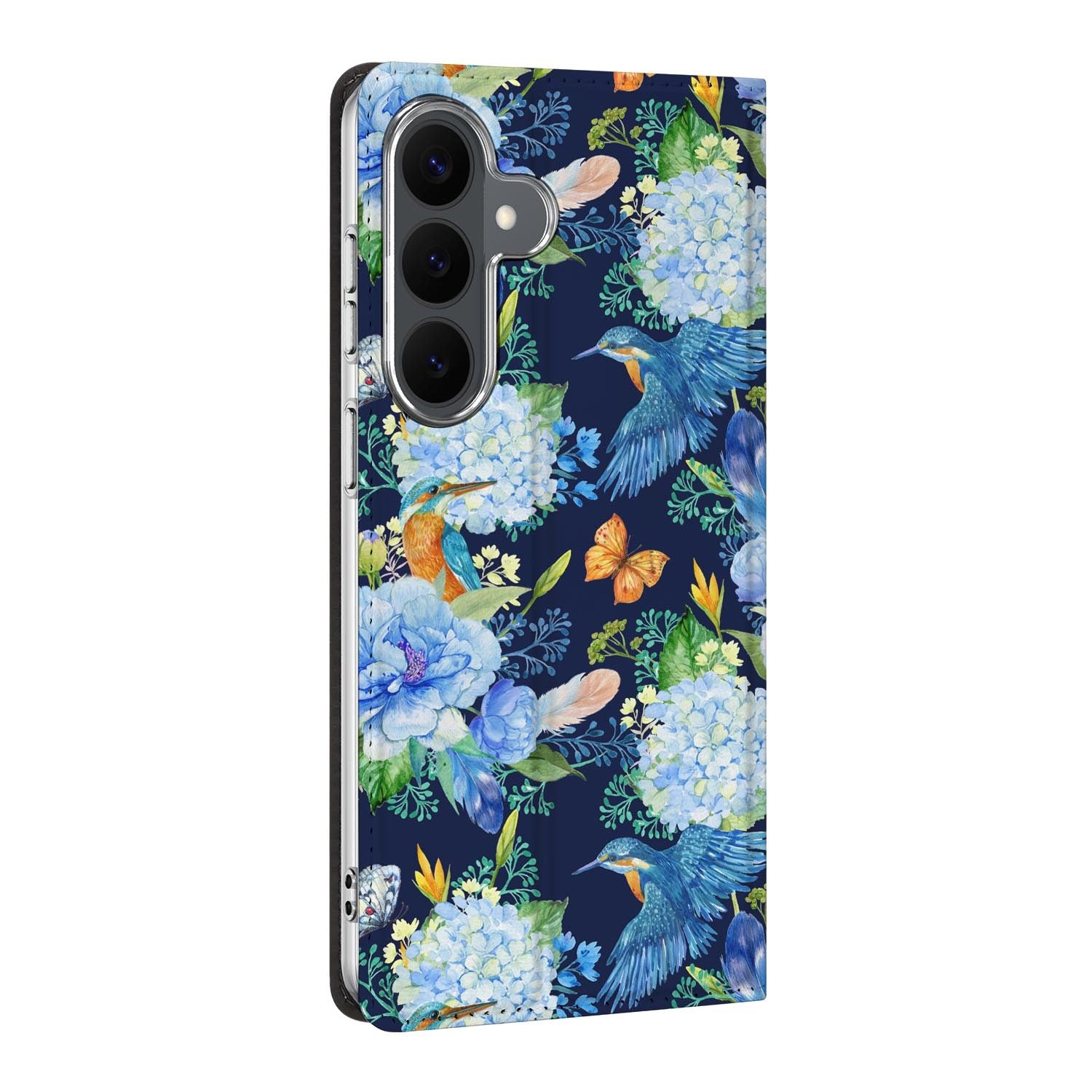 Samsung Galaxy S26 FE standcase IJsvogel, bescherming voor- en achterkant