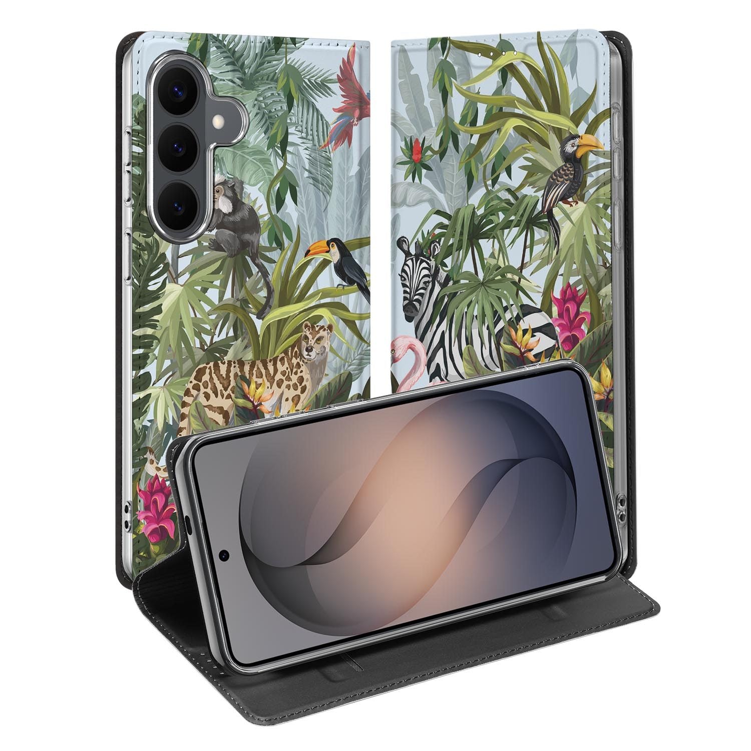 Samsung Galaxy S26 FE standcase met Jungle-print