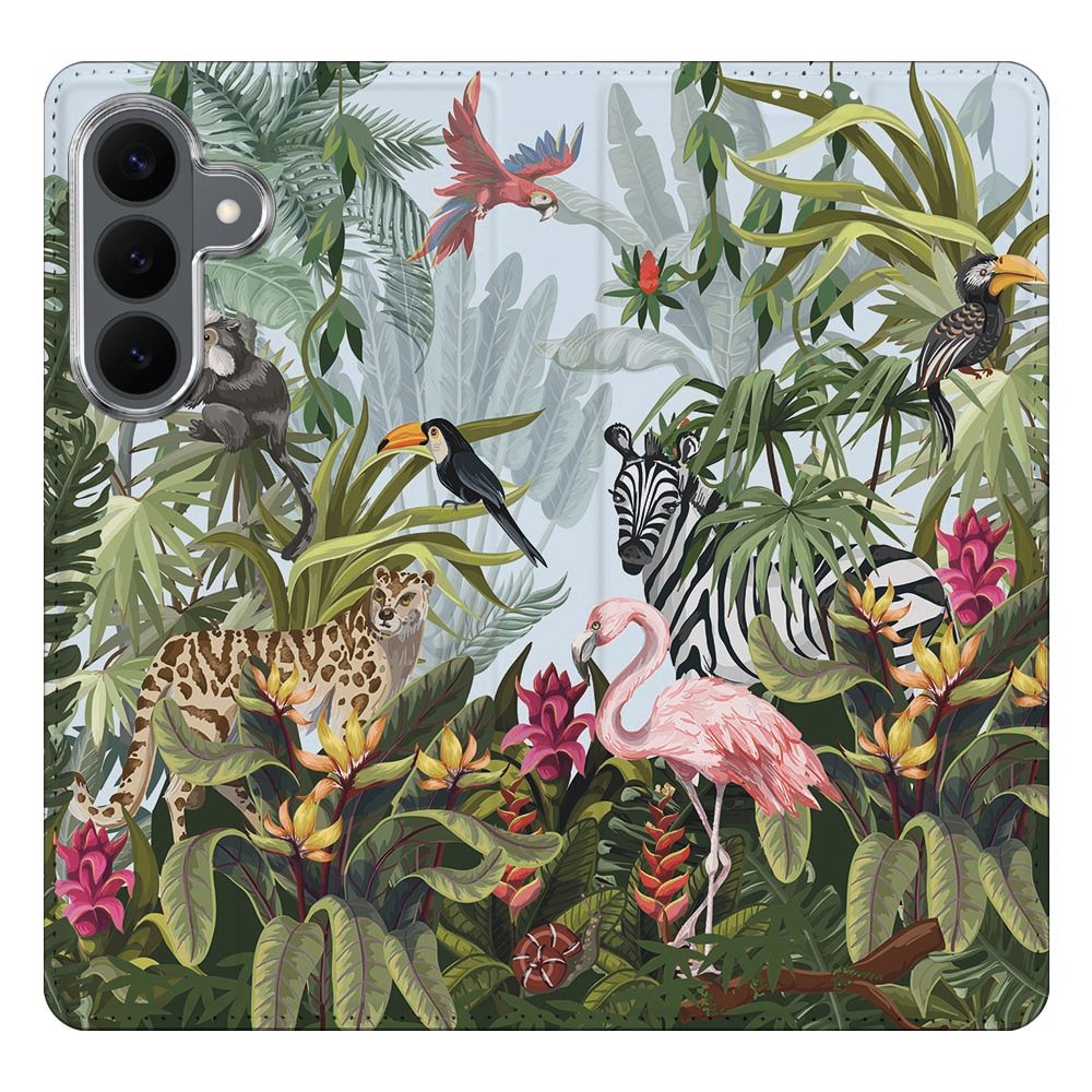Samsung Galaxy S26 FE boekhoesje Jungle met pasjesvak
