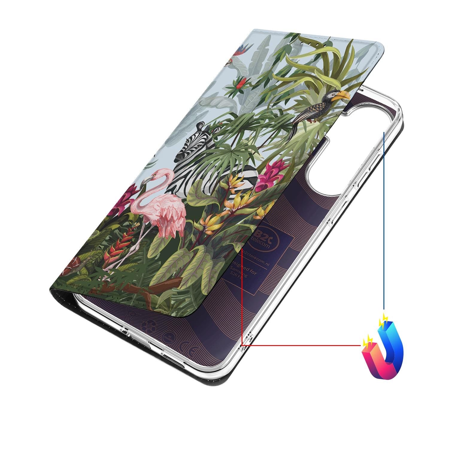 Samsung Galaxy S26 FE hoesje Jungle met magneetsluiting