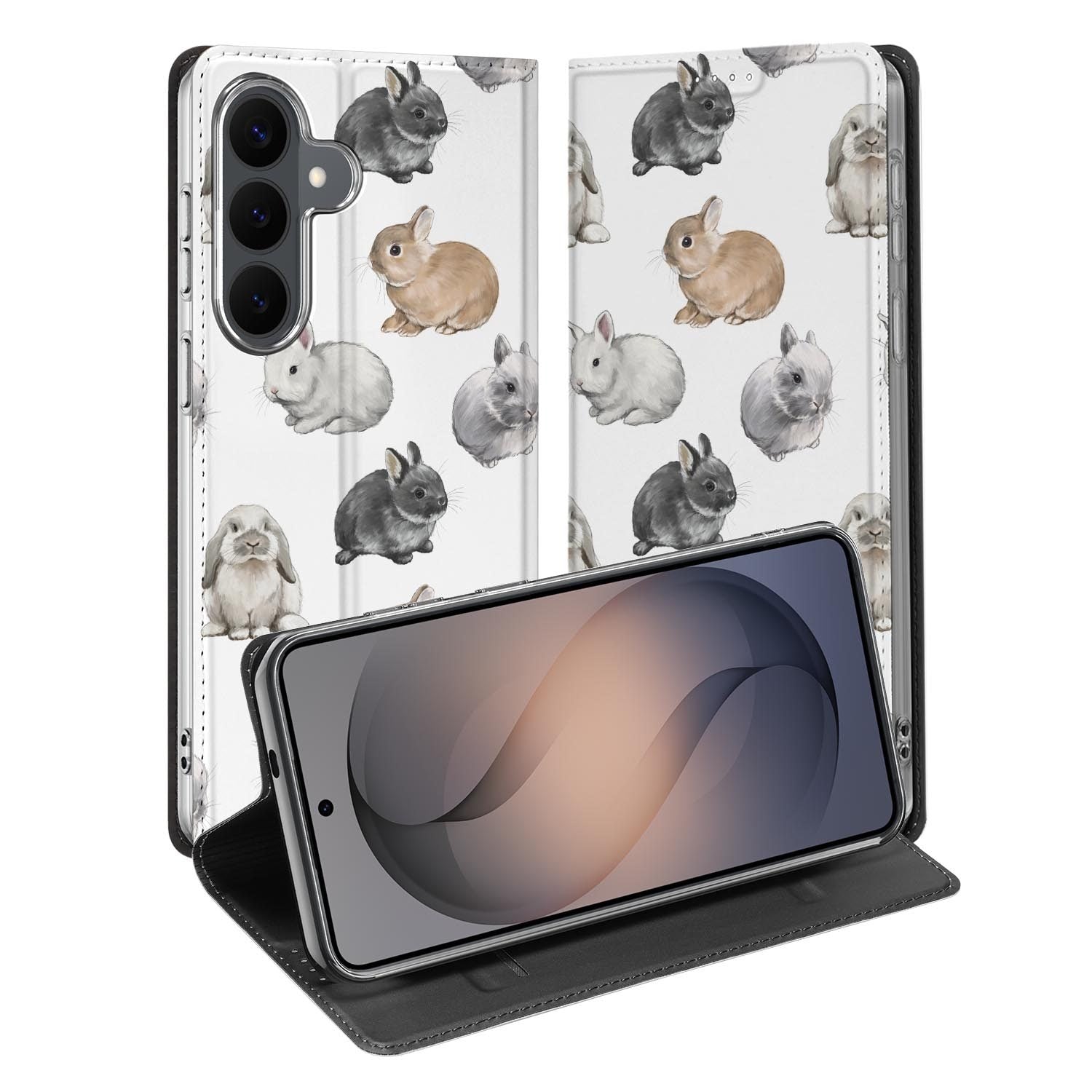 Samsung Galaxy S26 FE standcase met Konijntjes-print