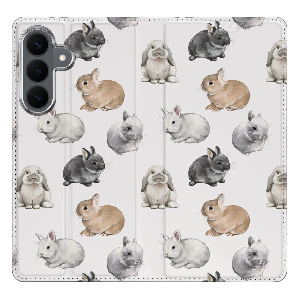 Samsung Galaxy S26 FE boekhoesje Konijntjes met pasjesvak