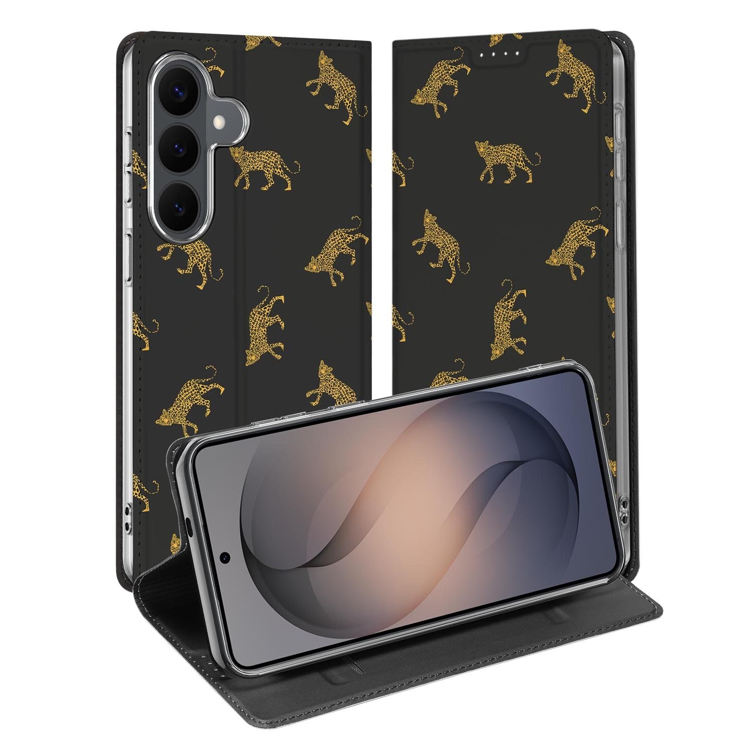 Samsung Galaxy S26 FE standcase met Leopards-print