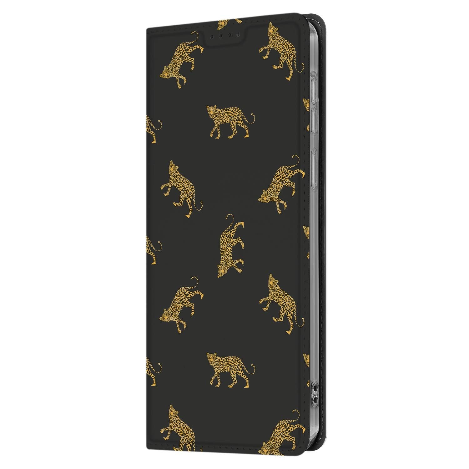 Samsung Galaxy S26 FE standcase Leopards, geschikt voor draadloos laden