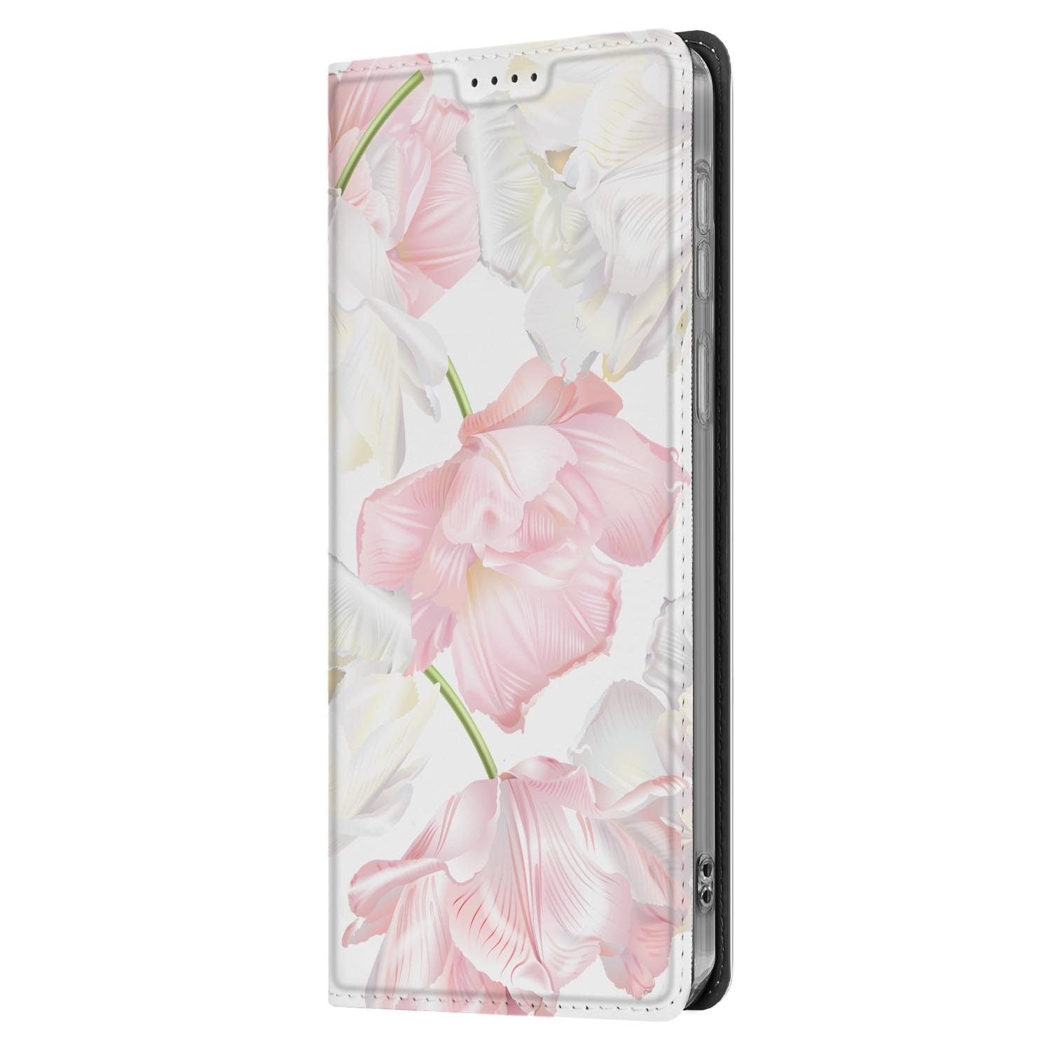 Samsung Galaxy S26 FE standcase Lovely Flowers, geschikt voor draadloos laden