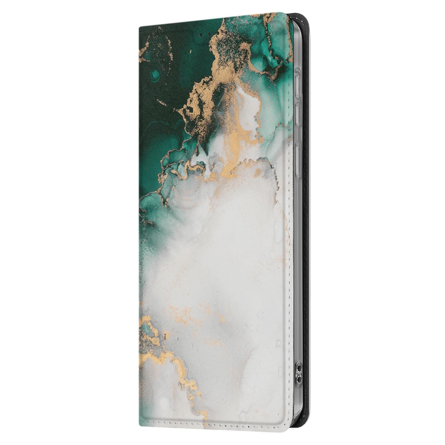 Samsung Galaxy S26 FE standcase Marmer Groen, geschikt voor draadloos laden