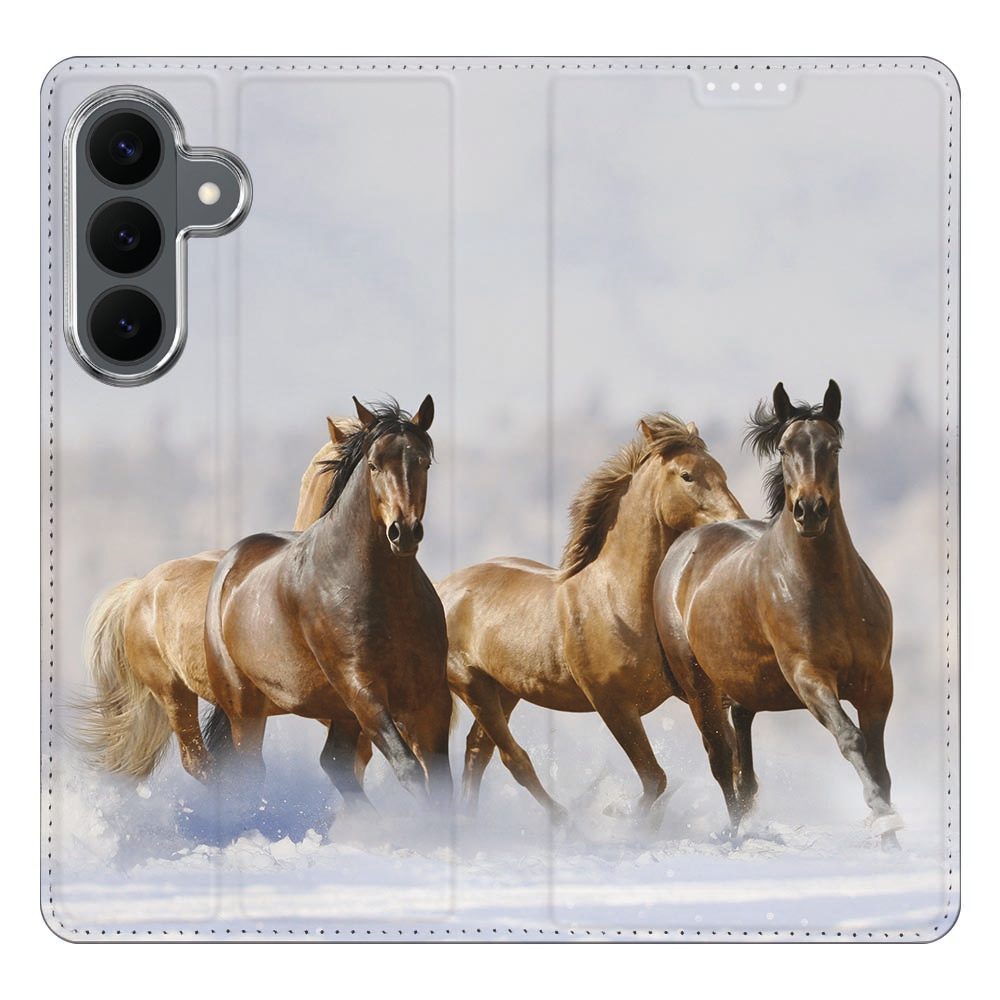 Samsung Galaxy S26 FE boekhoesje Paarden met pasjesvak
