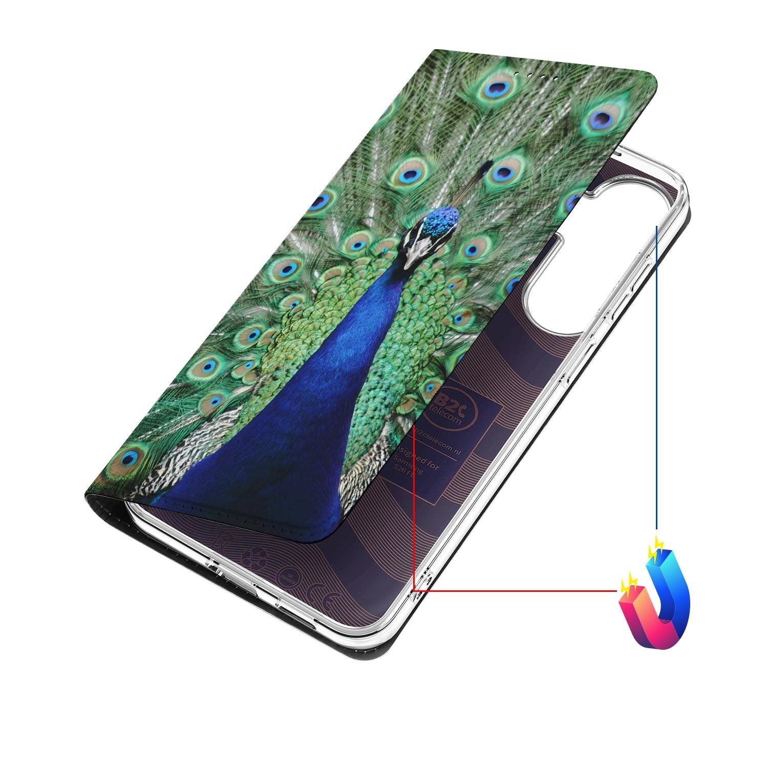 Samsung Galaxy S26 FE hoesje Pauw met magneetsluiting