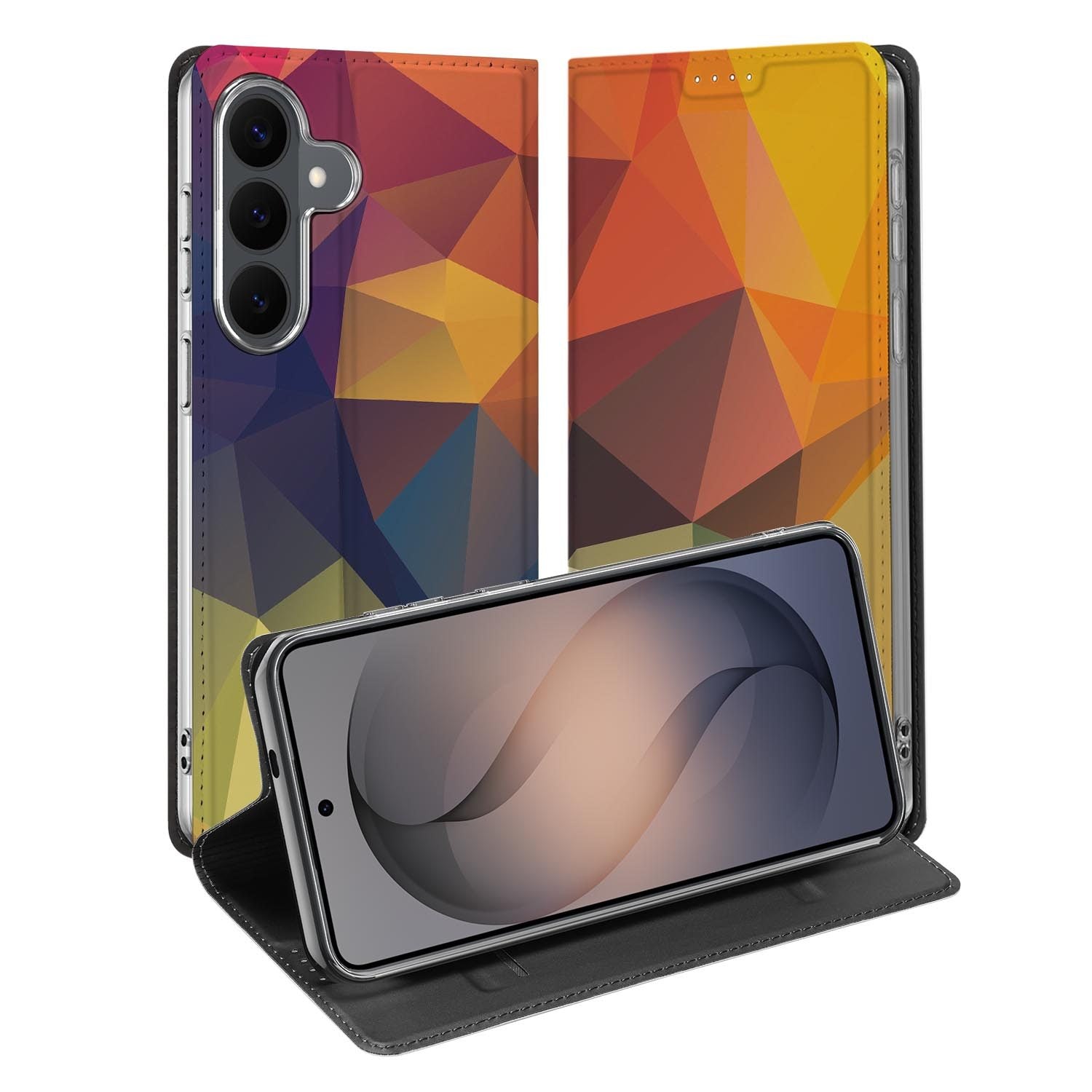 Samsung Galaxy S26 FE standcase met Polygon Color-print