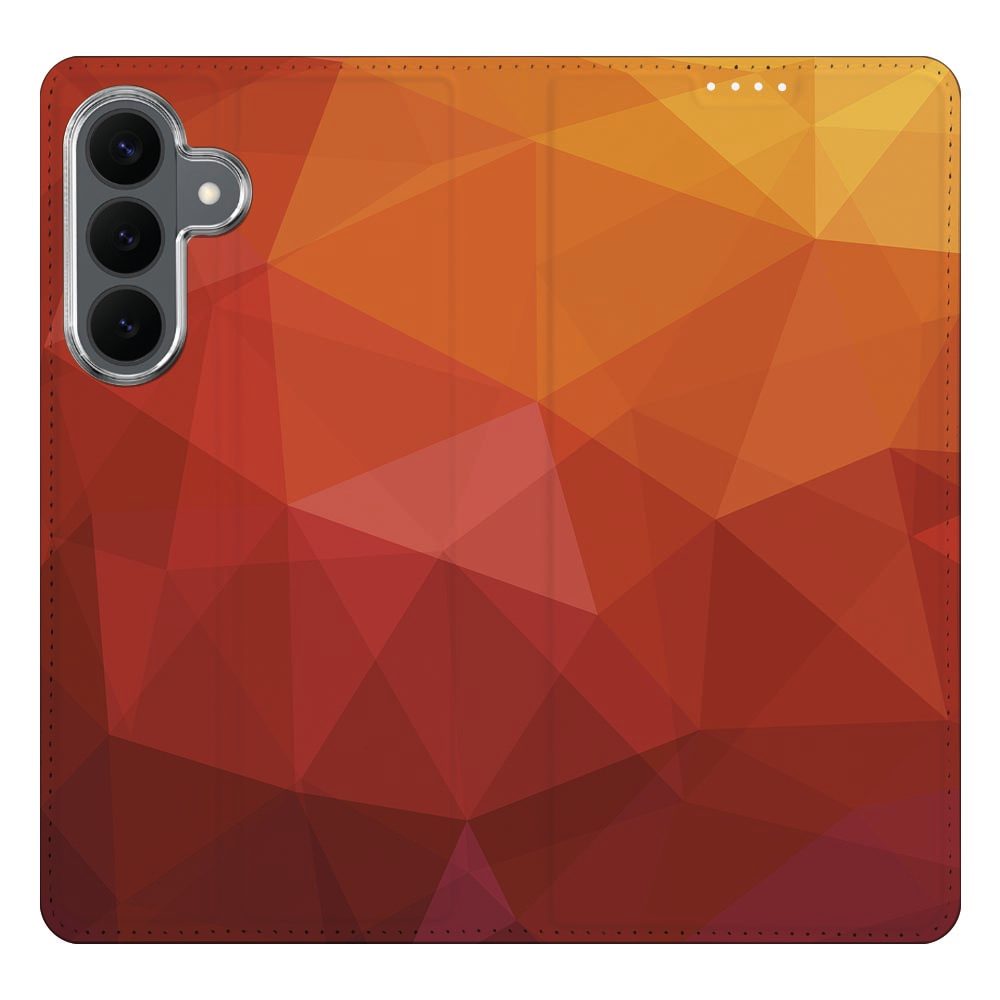 Samsung Galaxy S26 FE boekhoesje Polygon Red met pasjesvak