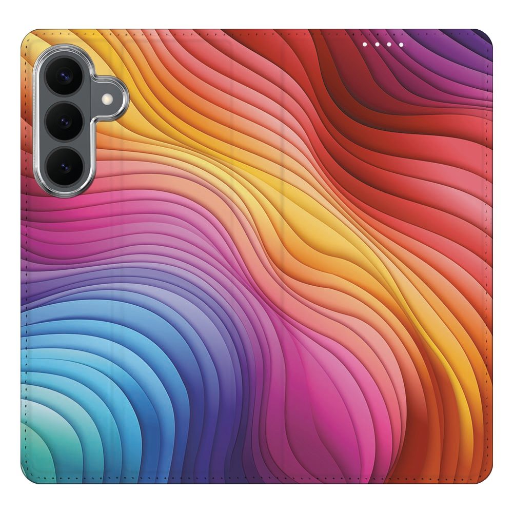 Samsung Galaxy S26 FE boekhoesje Regenboog met pasjesvak