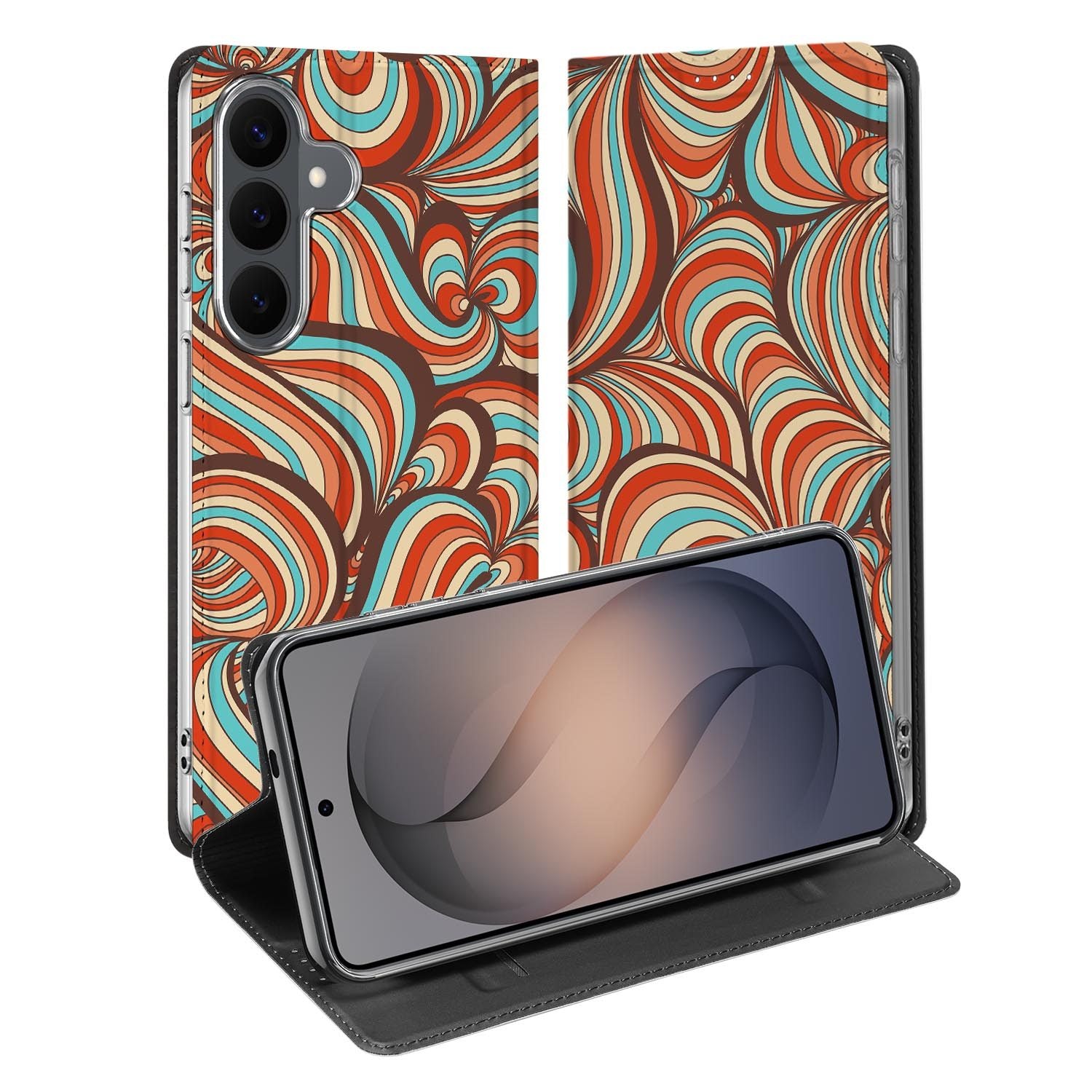 Samsung Galaxy S26 FE standcase met Retro-print