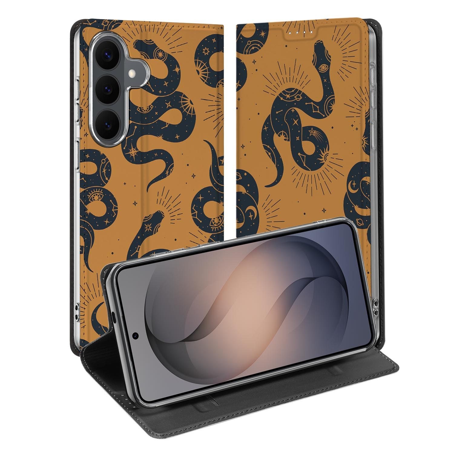 Samsung Galaxy S26 FE standcase met Snakes-print