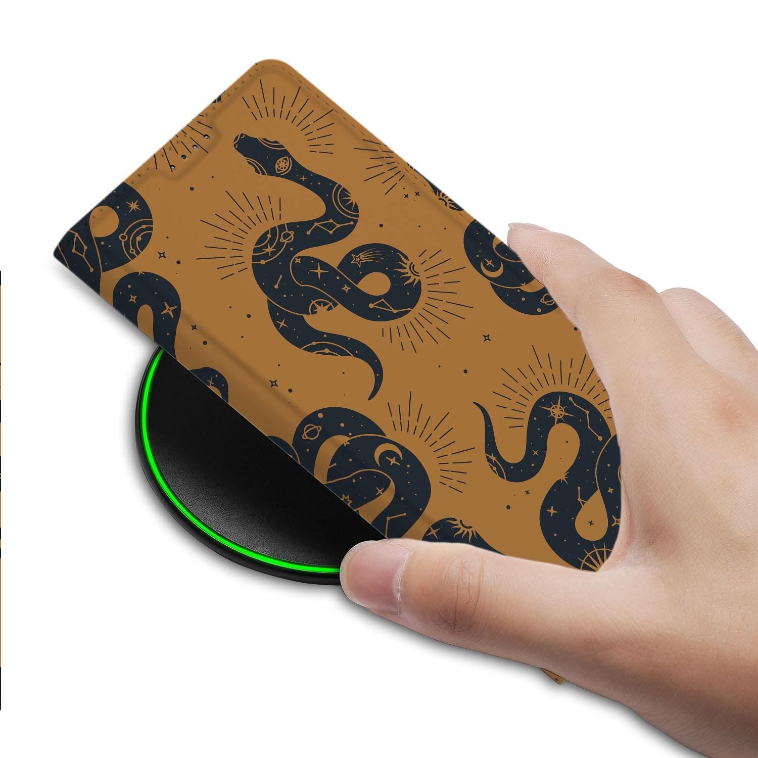 Samsung Galaxy S26 FE bookcase Snakes met kunstleren klep
