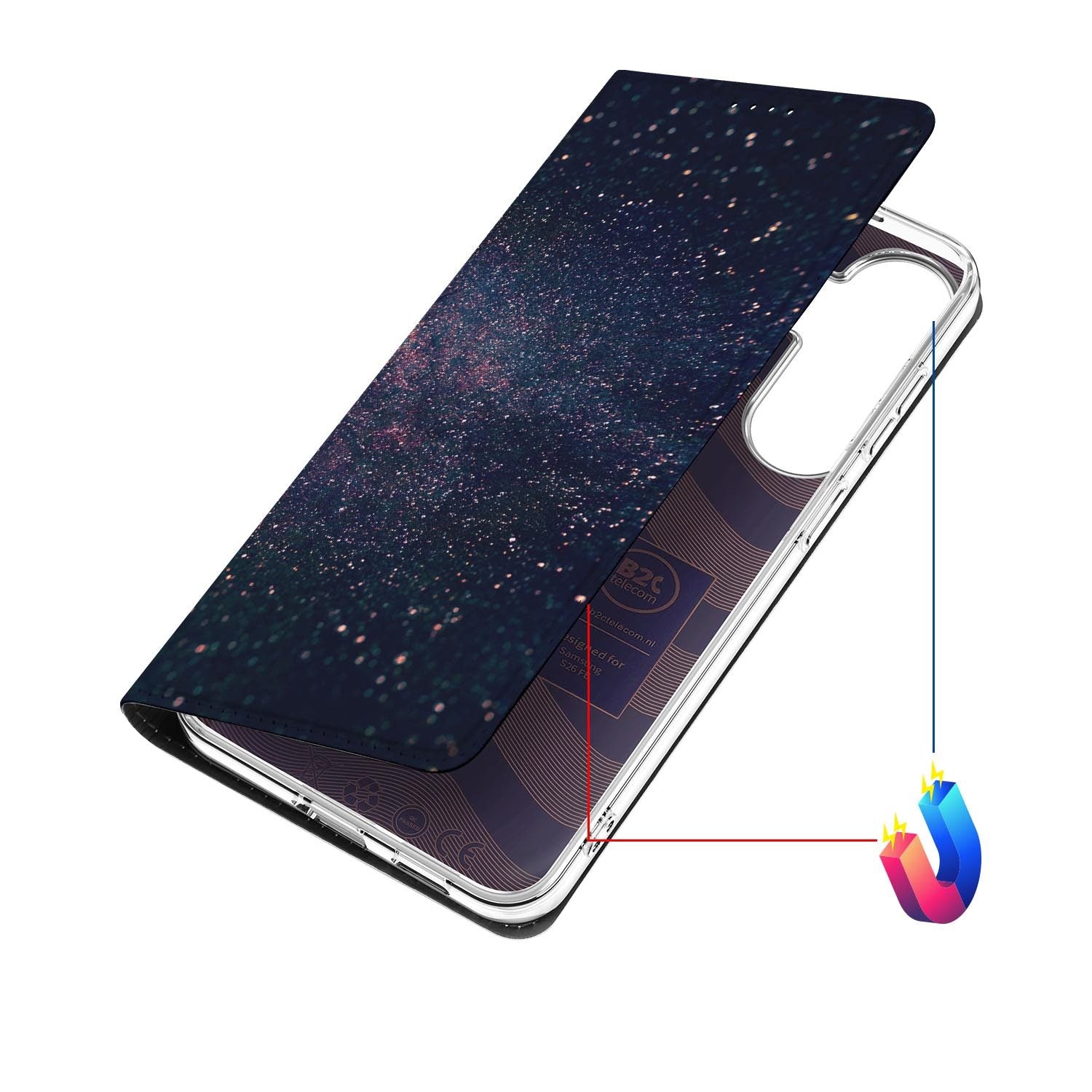 Samsung Galaxy S26 FE hoesje Stars met magneetsluiting