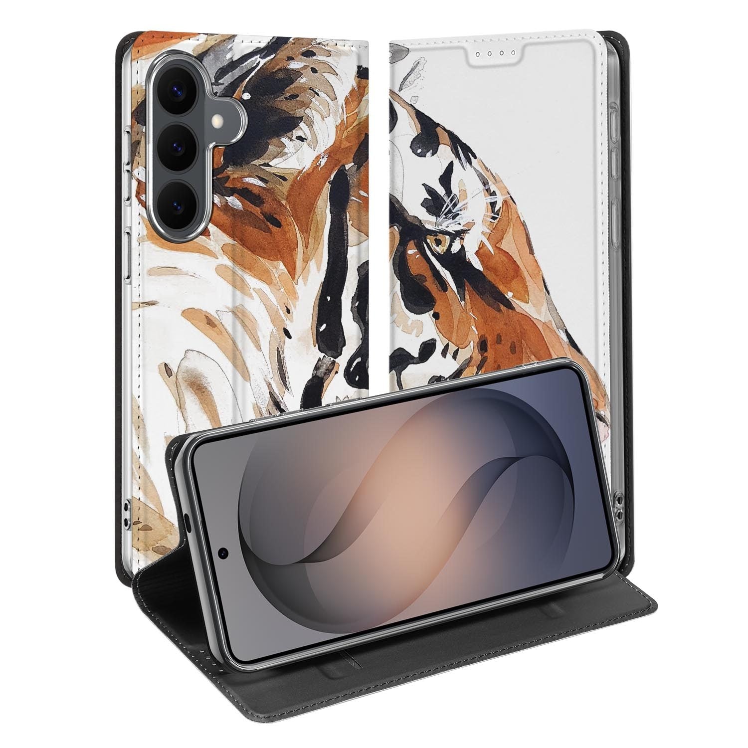 Samsung Galaxy S26 FE standcase met Tiger-print