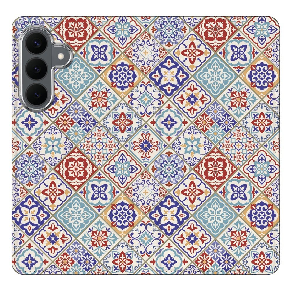 Samsung Galaxy S26 FE boekhoesje Tiles Color met pasjesvak