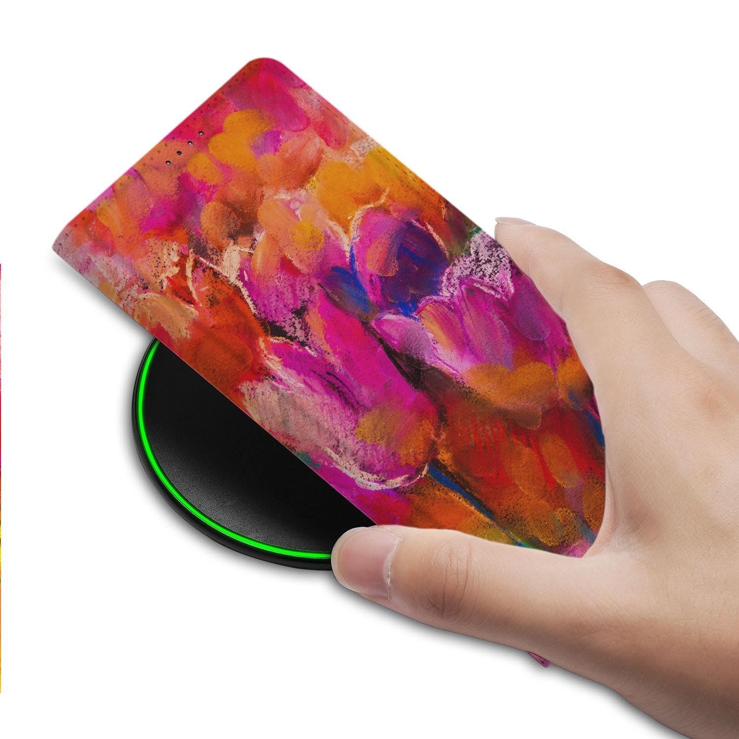 Samsung Galaxy S26 FE bookcase Tulips met kunstleren klep