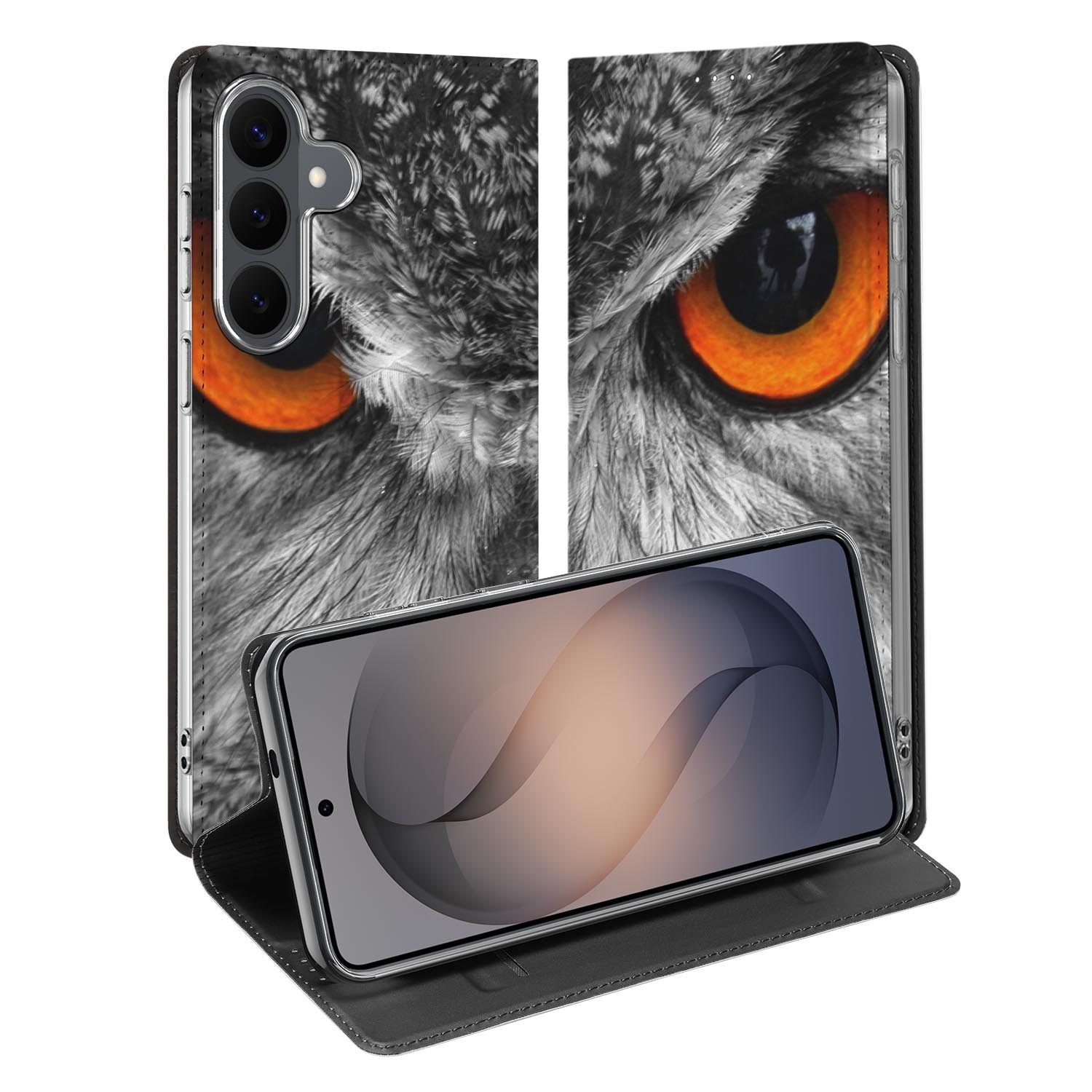 Samsung Galaxy S26 FE standcase met Uil-print