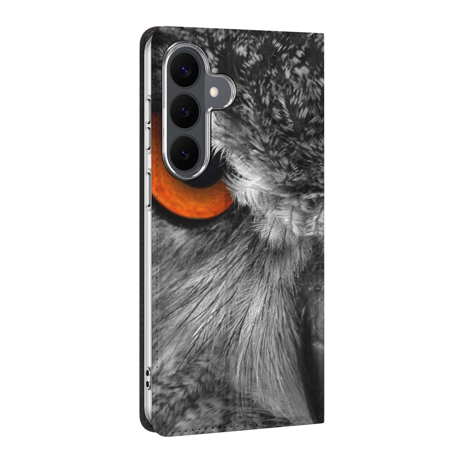 Samsung Galaxy S26 FE standcase Uil, bescherming voor- en achterkant