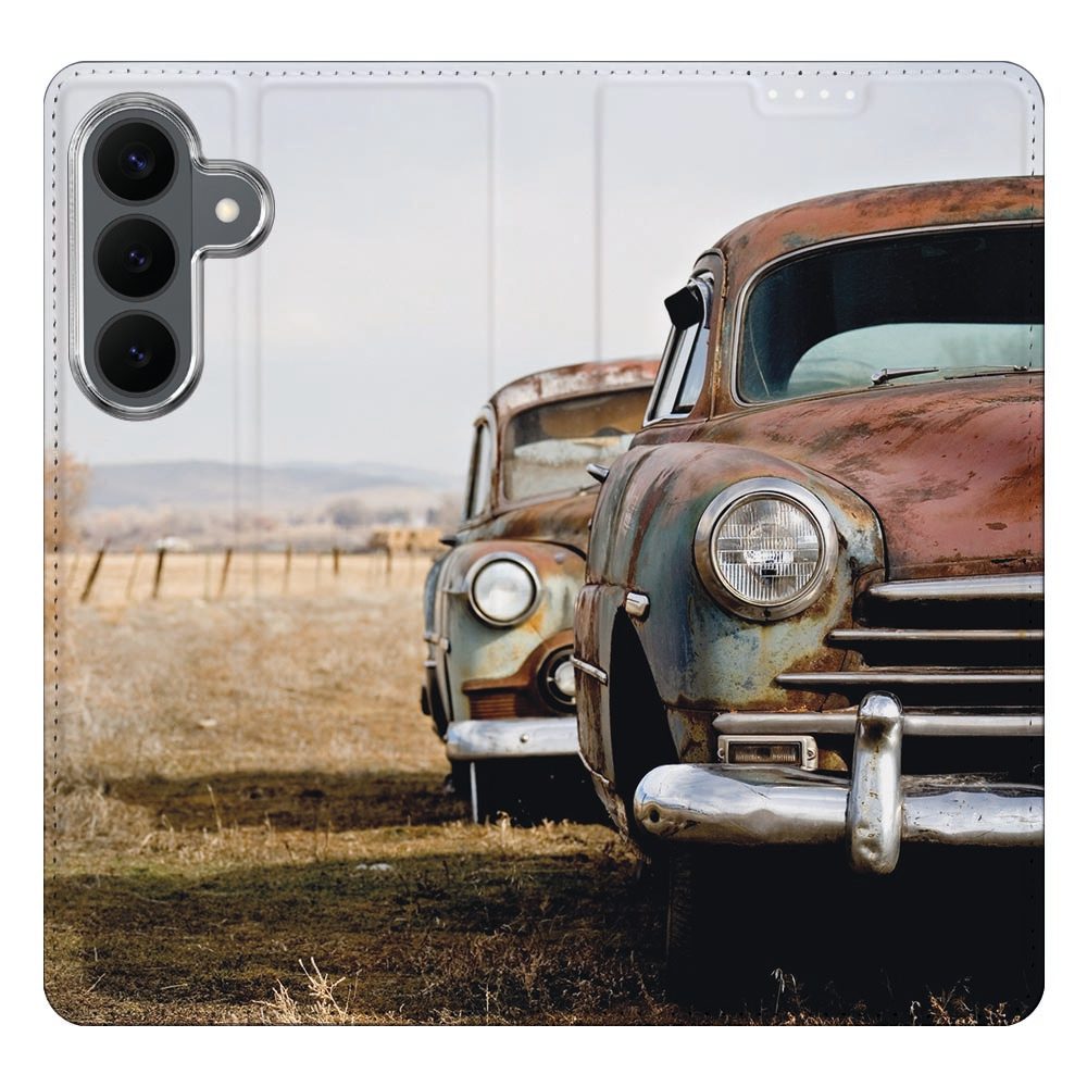 Samsung Galaxy S26 FE boekhoesje Vintage Auto met pasjesvak