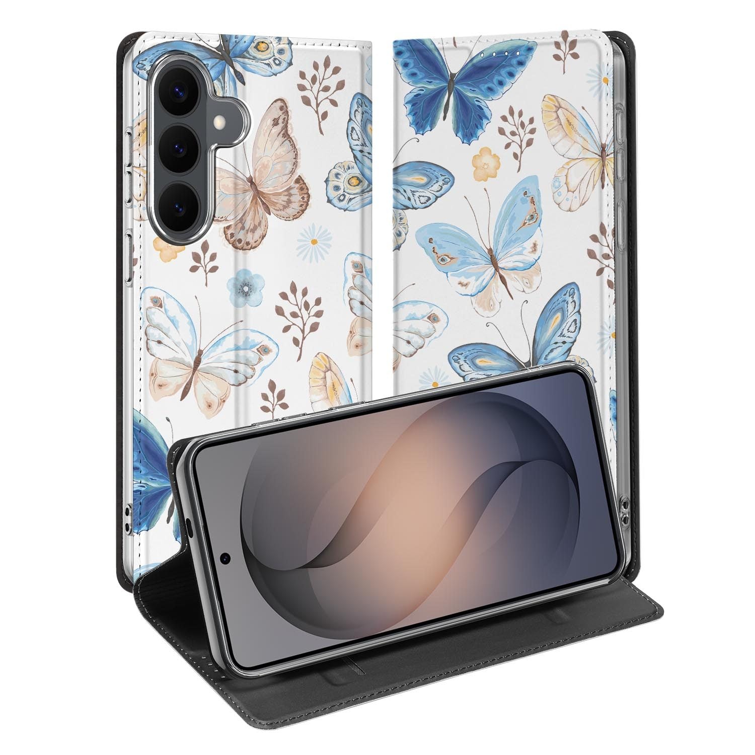 Samsung Galaxy S26 FE standcase met Vlinder-print