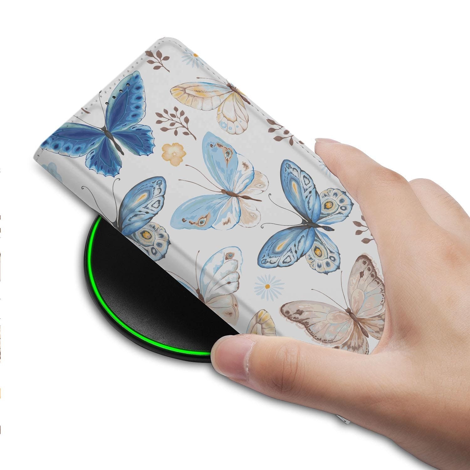 Samsung Galaxy S26 FE bookcase Vlinder met kunstleren klep