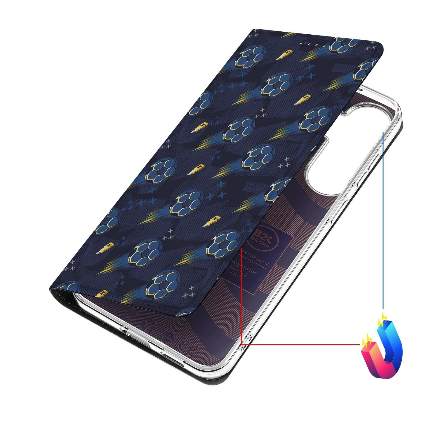 Samsung Galaxy S26 FE hoesje Voetbal met magneetsluiting