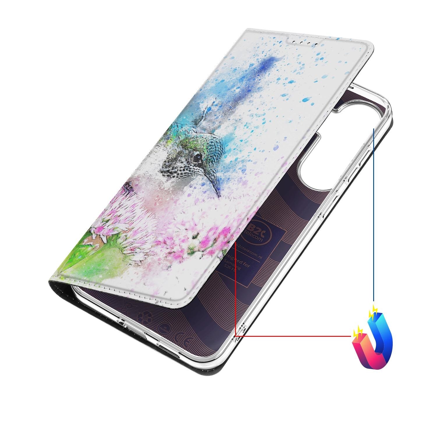 Samsung Galaxy S26 FE hoesje Vogel met magneetsluiting
