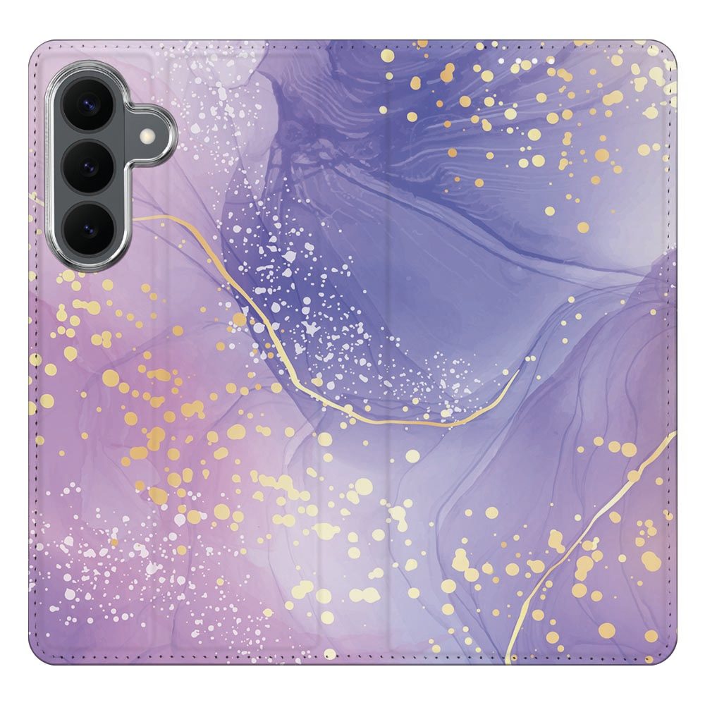 Samsung Galaxy S26 FE boekhoesje Watercolor Paars met pasjesvak